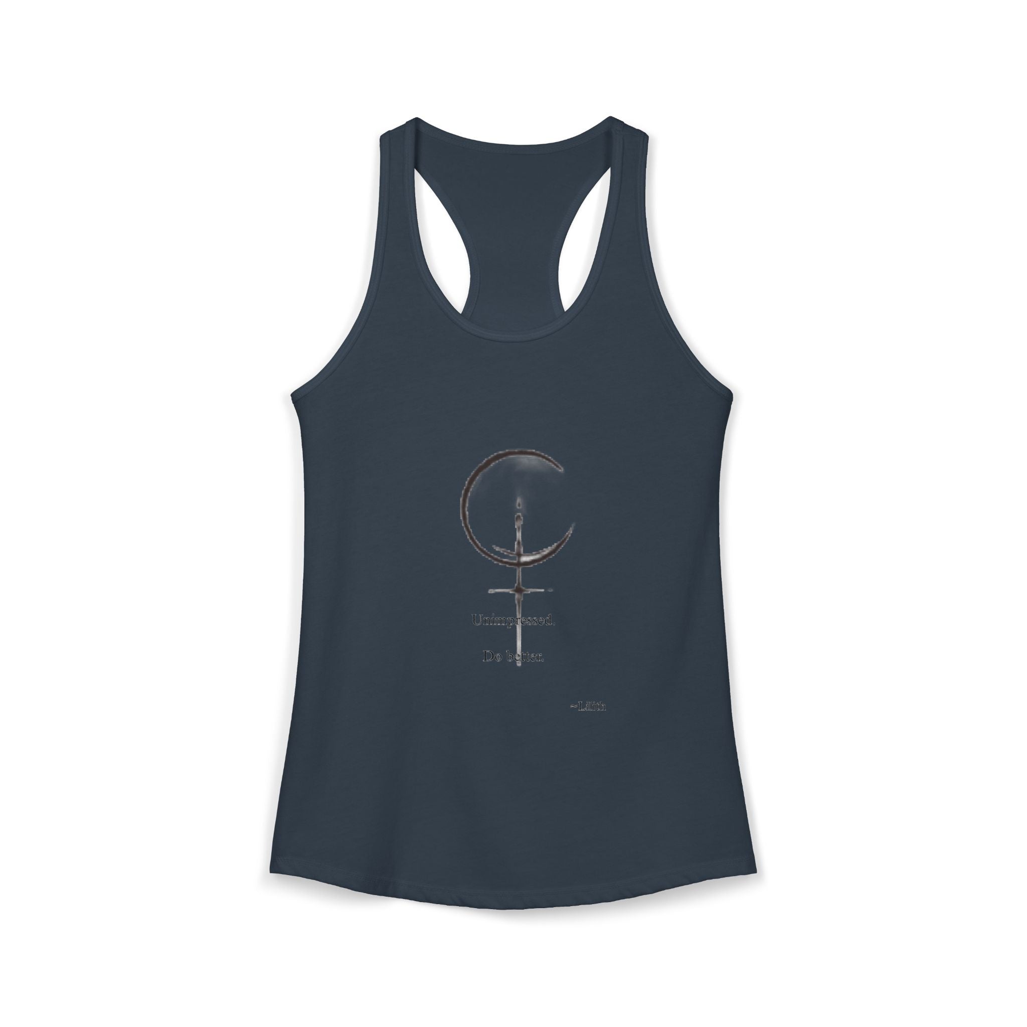 Minimal Sigil Racerback Tank | Subtle Witchy Feminist Top