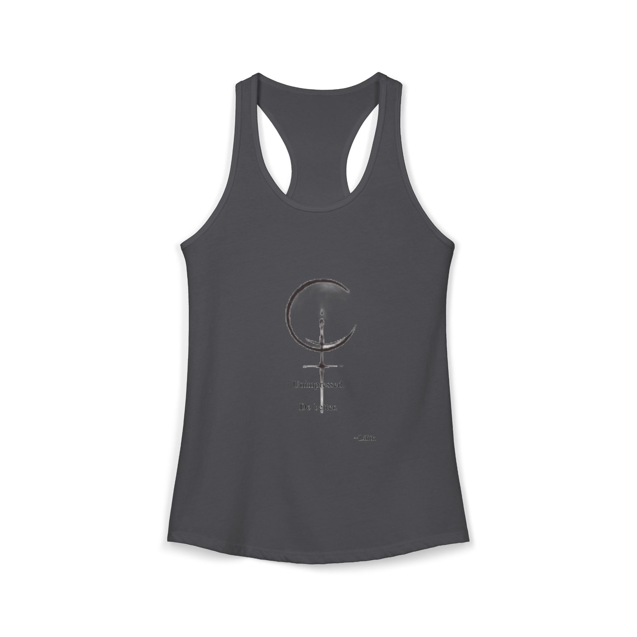 Minimal Sigil Racerback Tank | Subtle Witchy Feminist Top