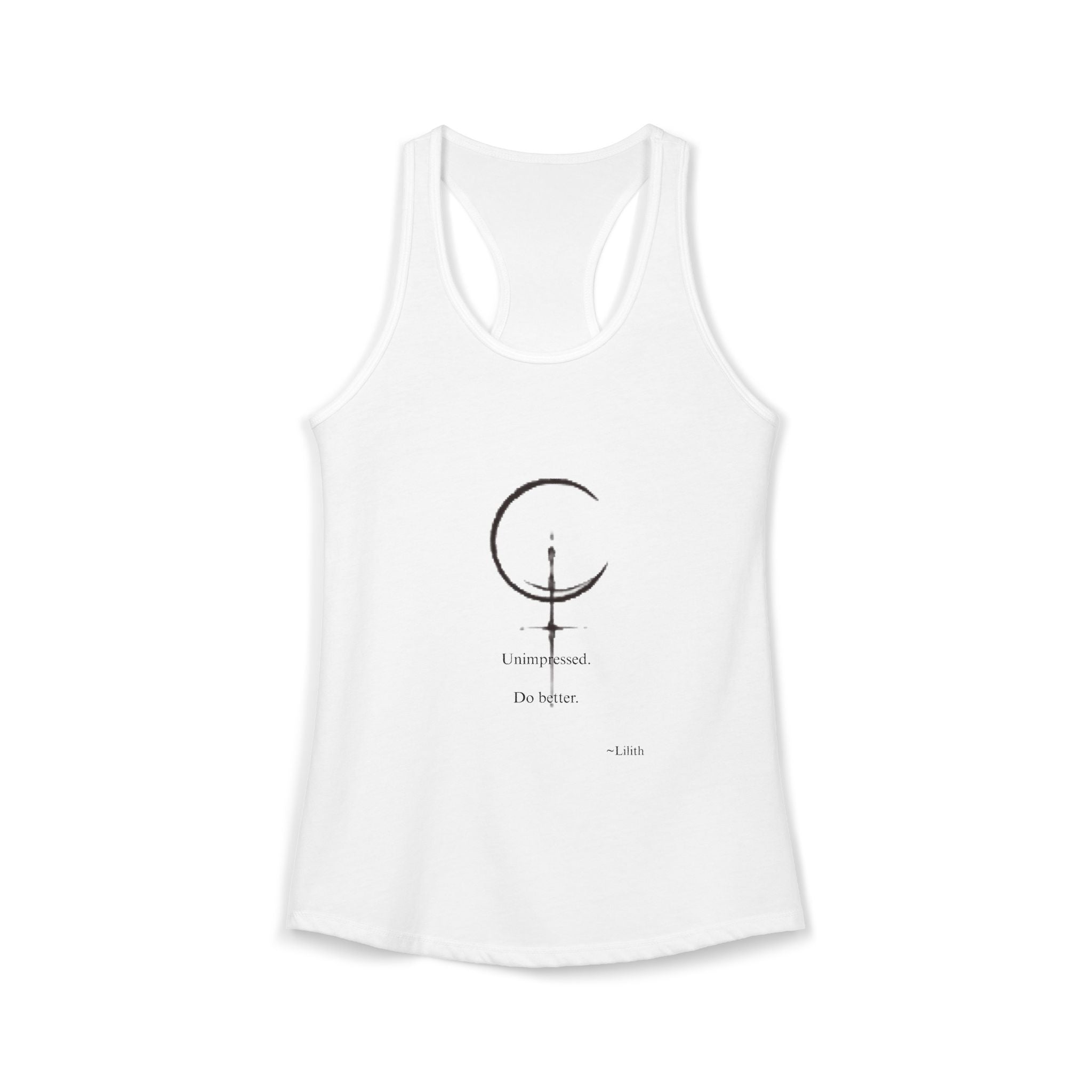 Minimal Sigil Racerback Tank | Subtle Witchy Feminist Top