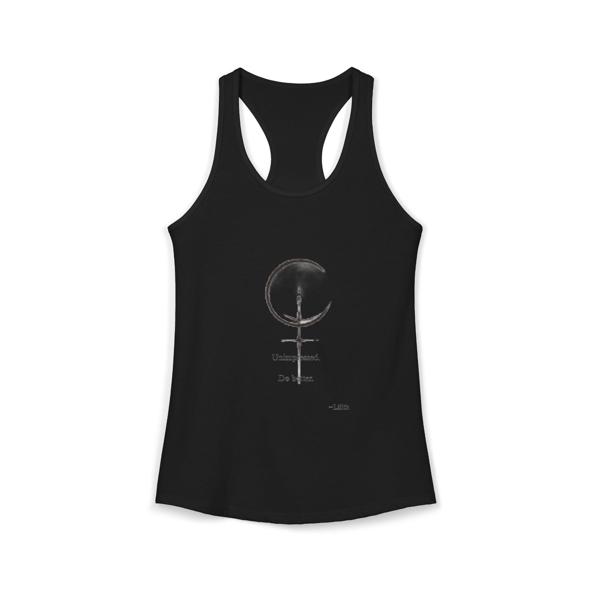 Minimal Sigil Racerback Tank | Subtle Witchy Feminist Top