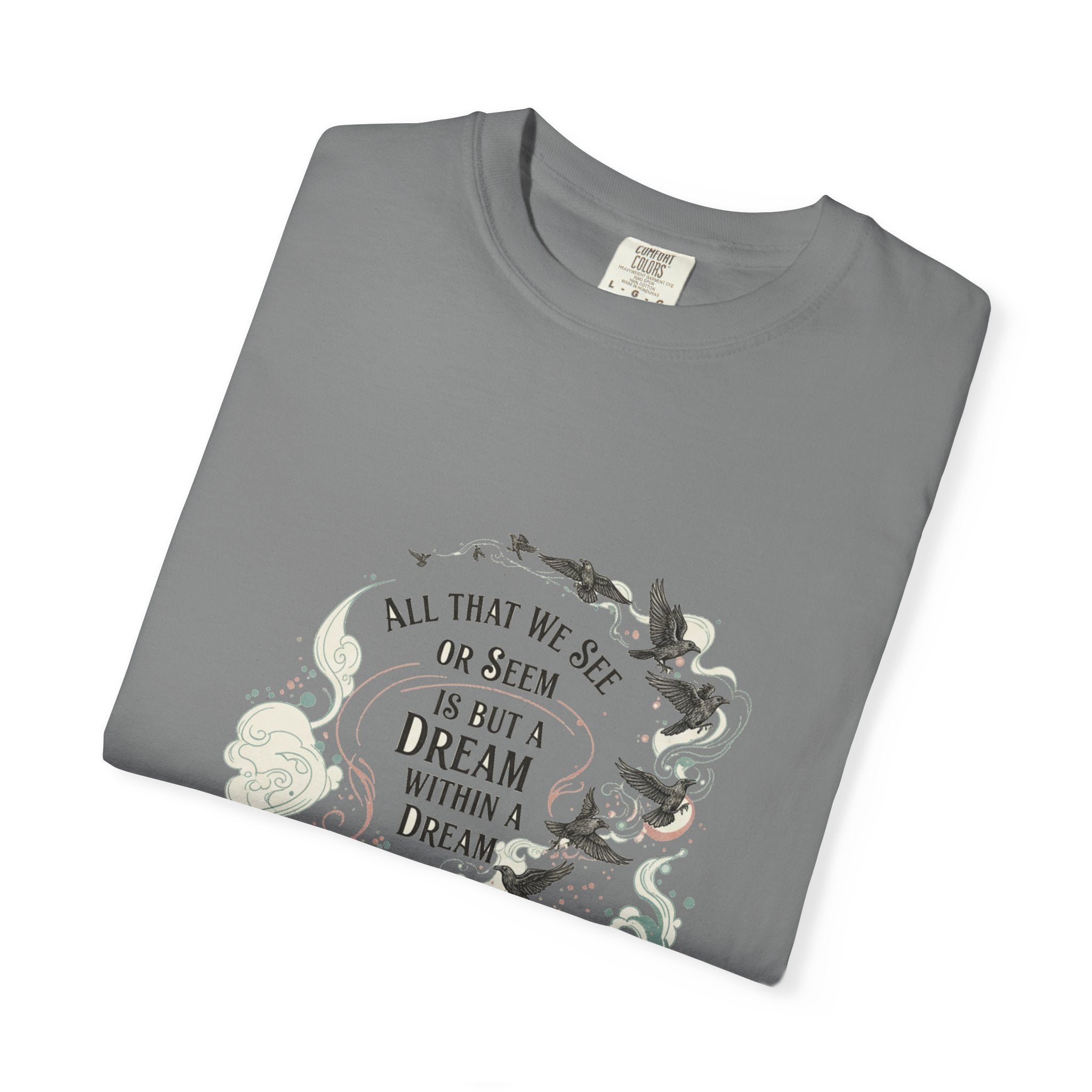 Dream Within A Dream Tee - Edgar Allan Poe Quote - Bookish Gothic Literature Shirt