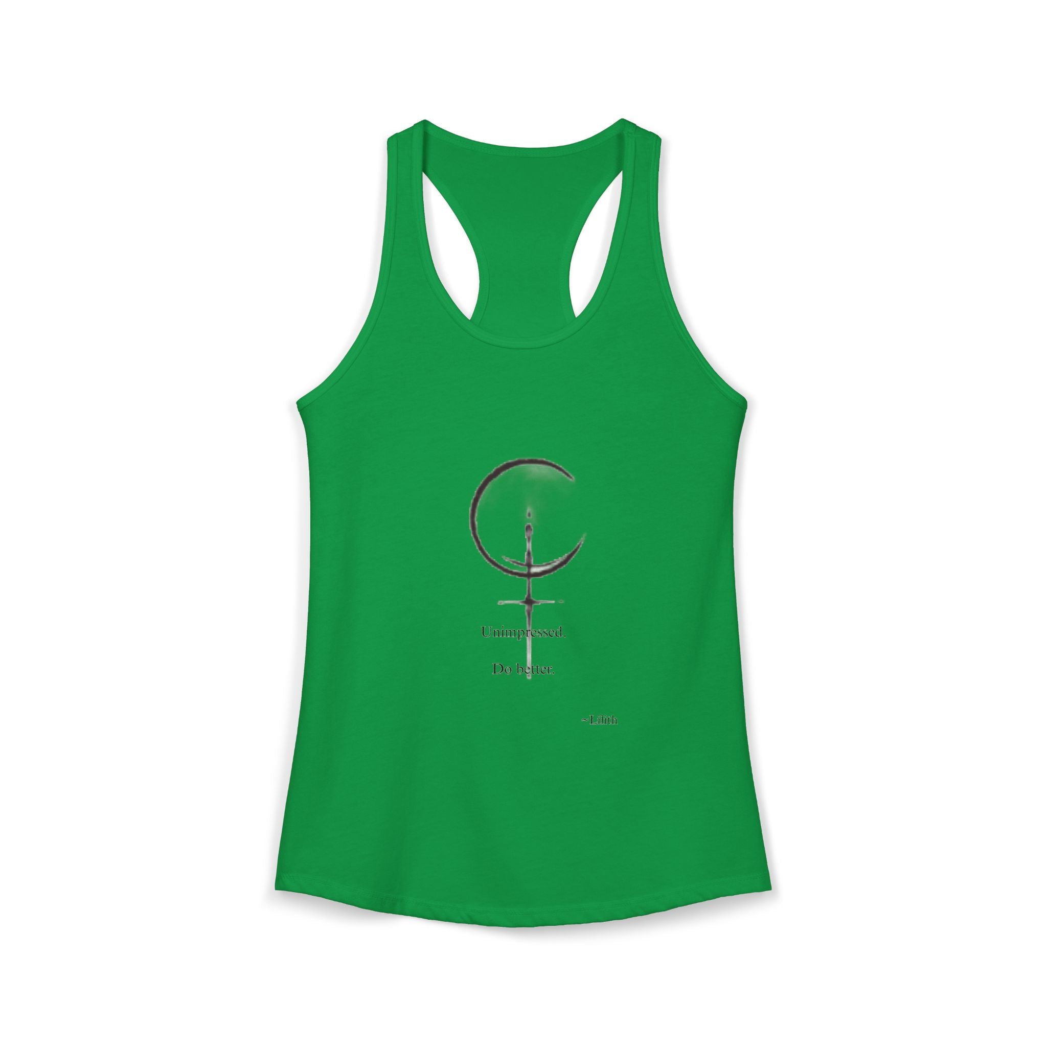 Minimal Sigil Racerback Tank | Subtle Witchy Feminist Top
