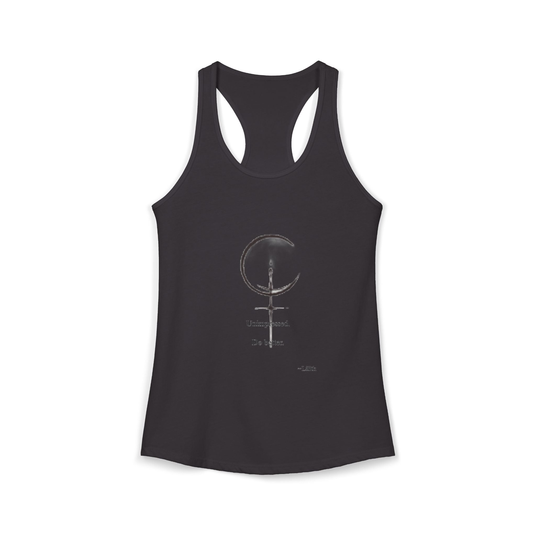 Minimal Sigil Racerback Tank | Subtle Witchy Feminist Top