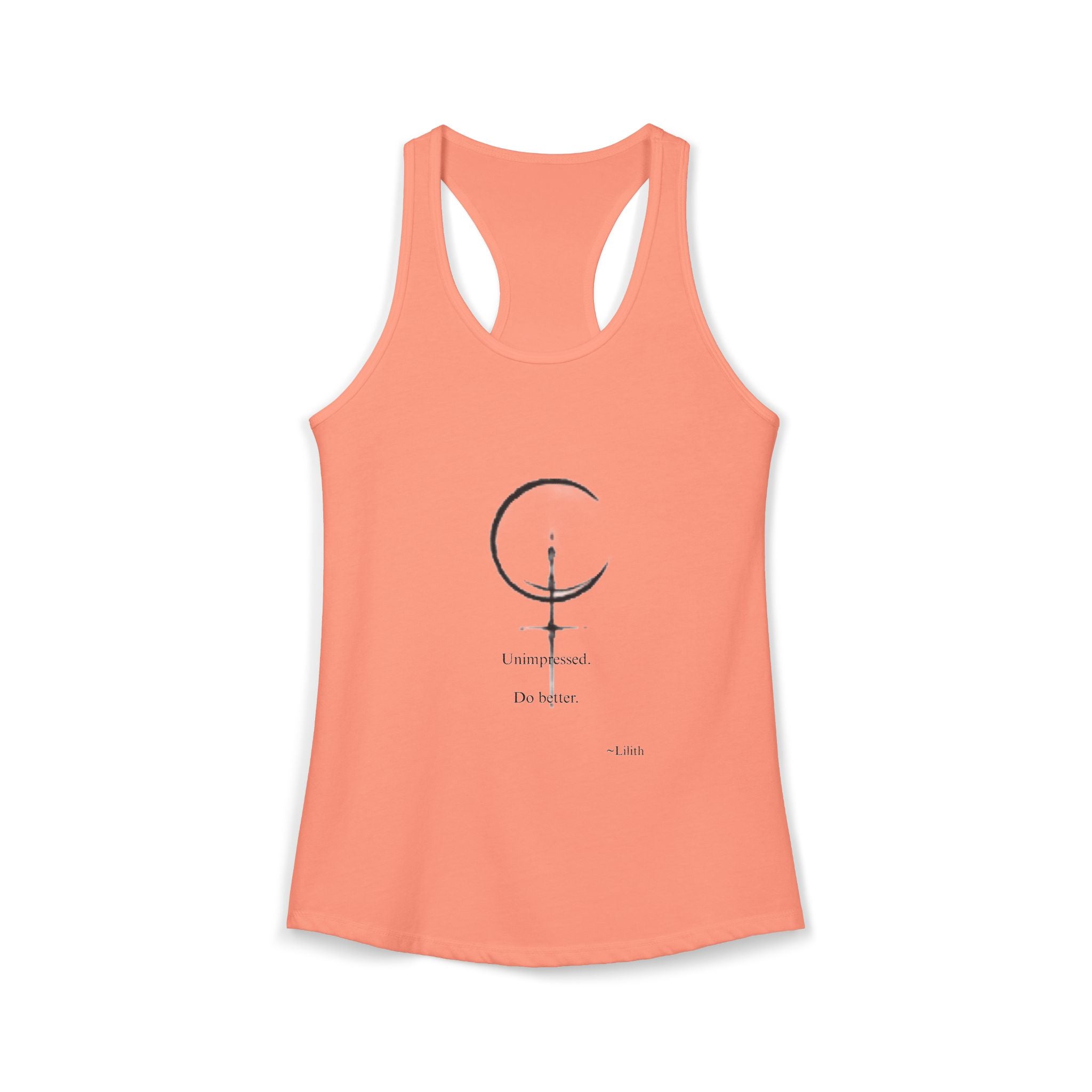Minimal Sigil Racerback Tank | Subtle Witchy Feminist Top