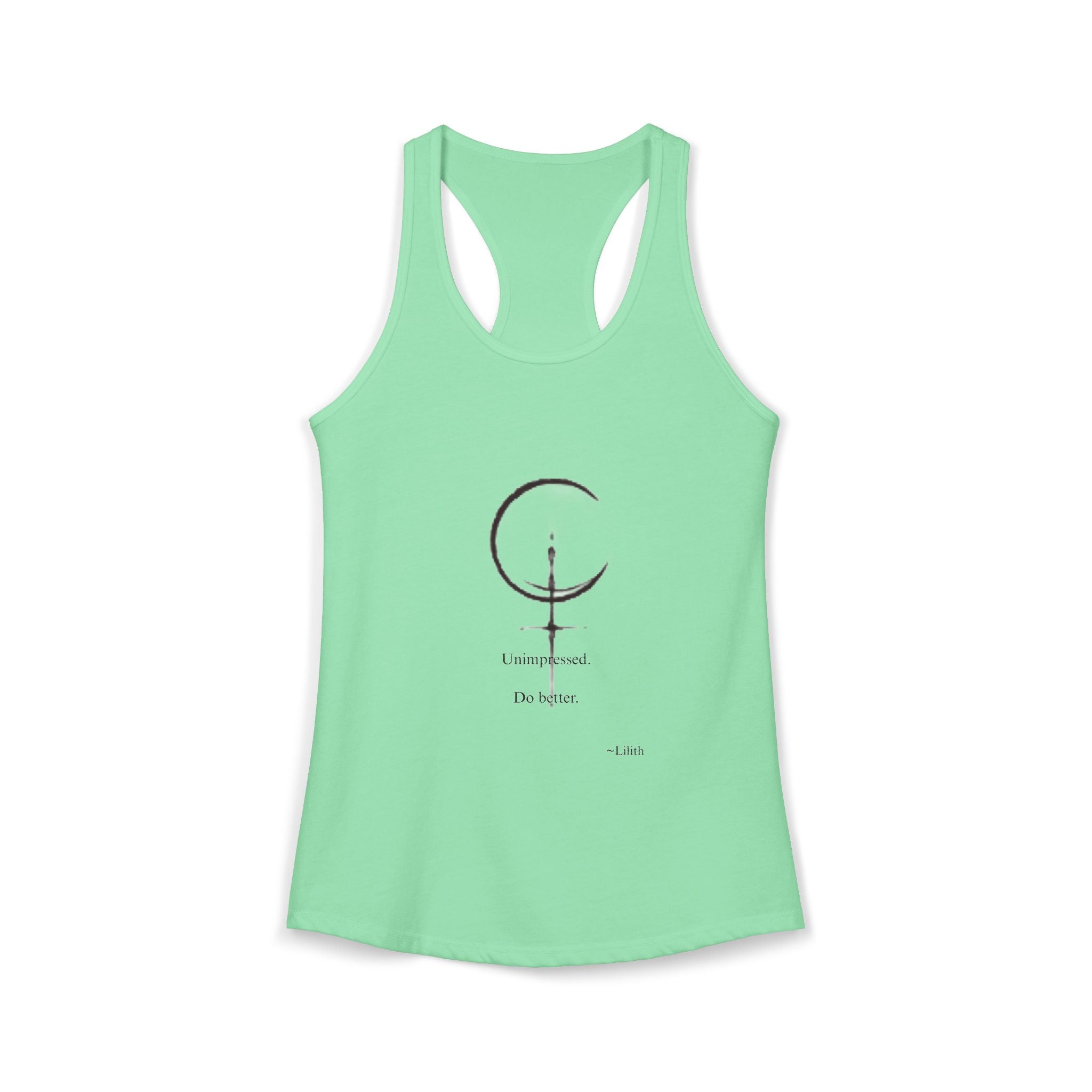 Minimal Sigil Racerback Tank | Subtle Witchy Feminist Top