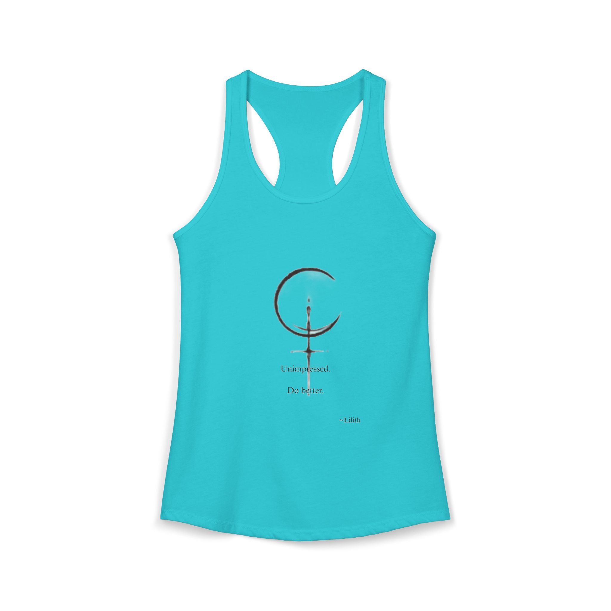 Minimal Sigil Racerback Tank | Subtle Witchy Feminist Top