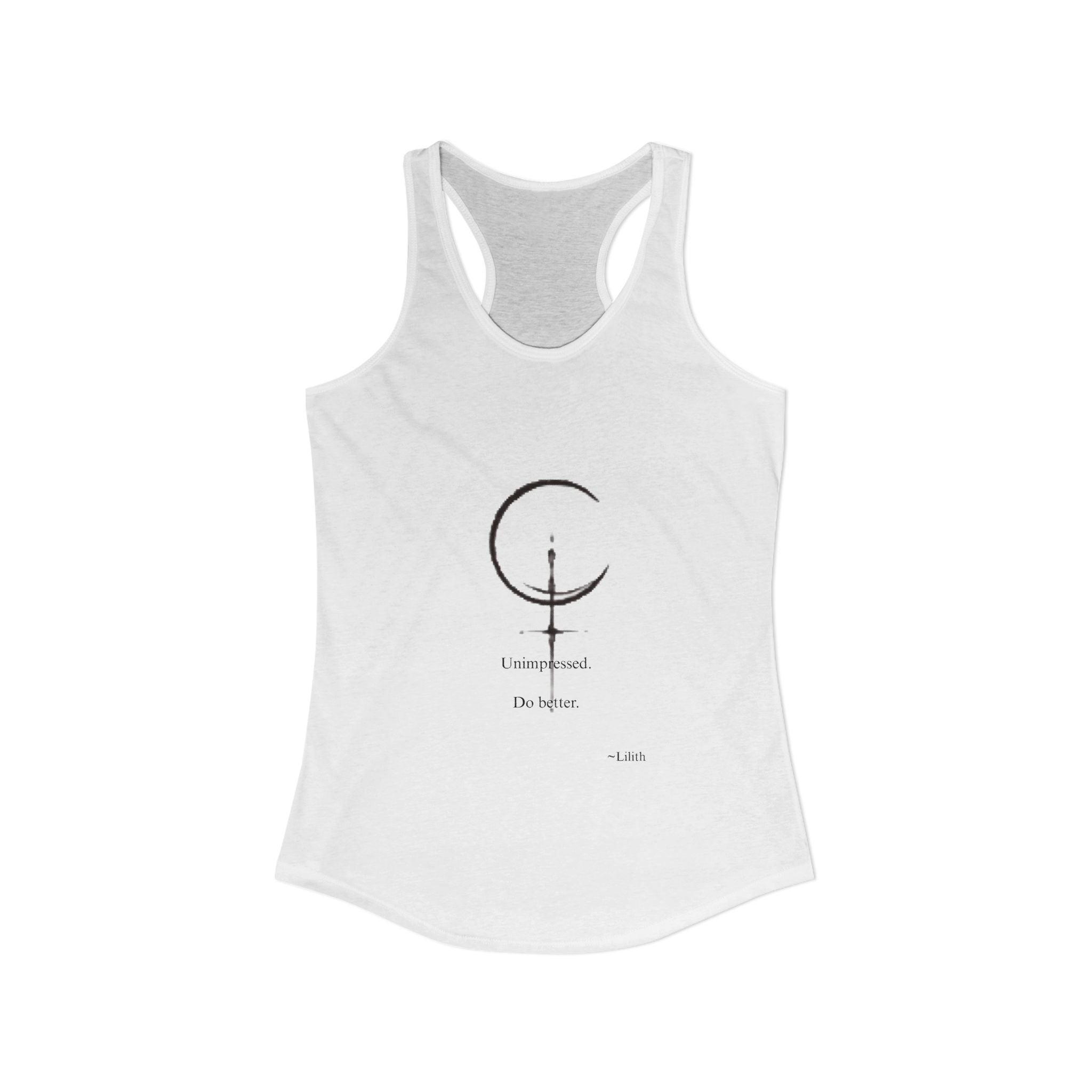 Minimal Sigil Racerback Tank | Subtle Witchy Feminist Top