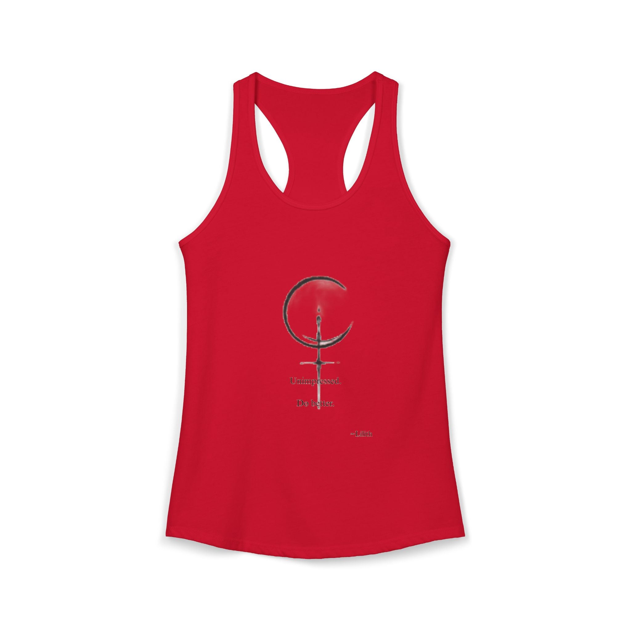 Minimal Sigil Racerback Tank | Subtle Witchy Feminist Top