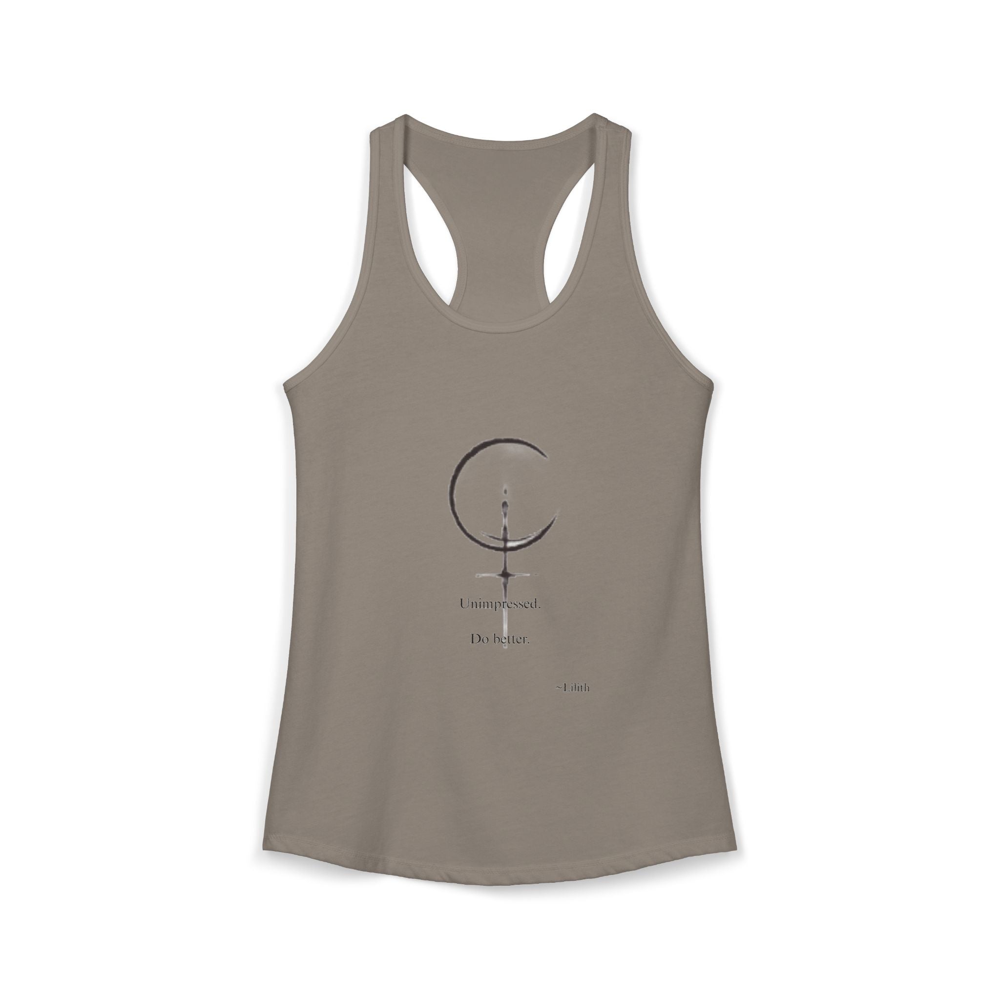 Minimal Sigil Racerback Tank | Subtle Witchy Feminist Top