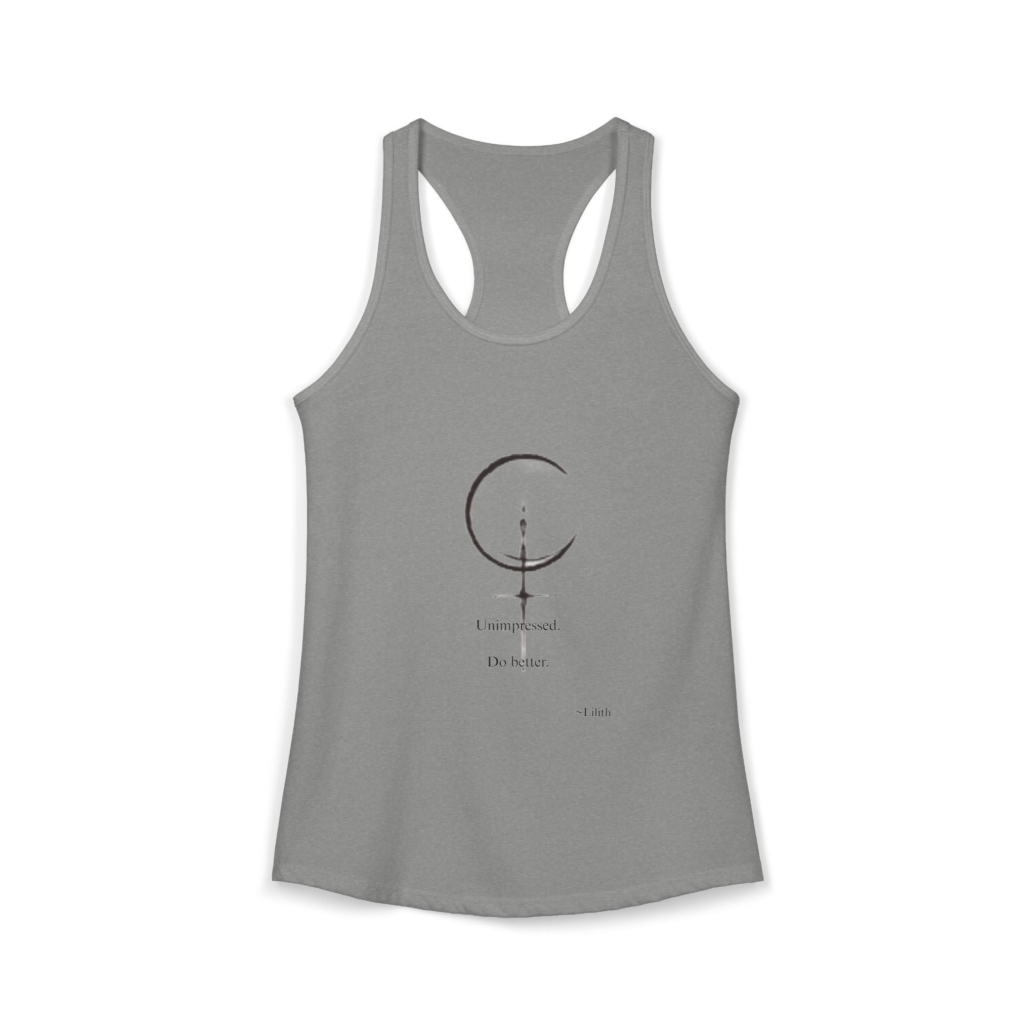 Minimal Sigil Racerback Tank | Subtle Witchy Feminist Top