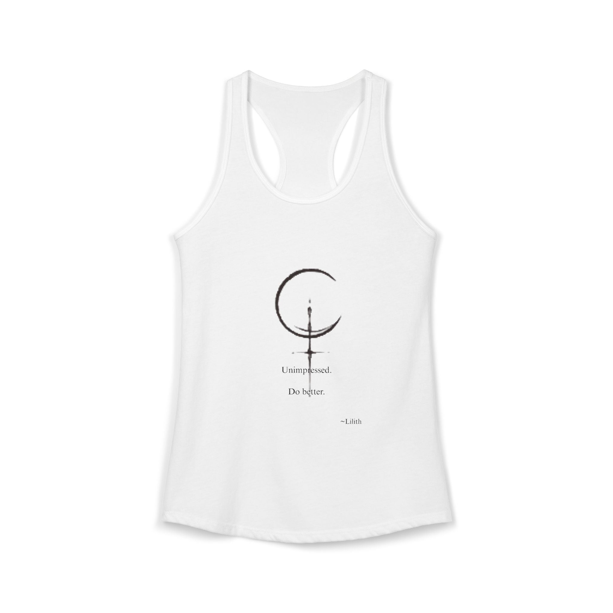 Minimal Sigil Racerback Tank | Subtle Witchy Feminist Top